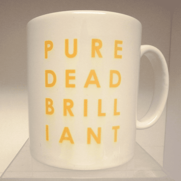 Scottish Themed Ceramic Mug – “Pure Dead Brilliant!”